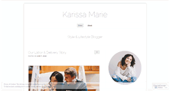Desktop Screenshot of karissamarieblog.com